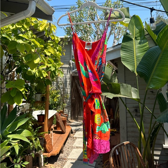 FARM RIO CHITA SCARF MINI DRESS - Picture 2 of 6